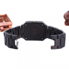 OEMファッション卸売プロモーションギフトクォーツメンズ木製の腕時計