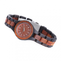 カスタムトップ品質のビジネス木製クォーツ腕時計