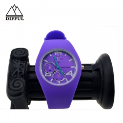 高品質の合金ケースシリコン素材様々な色の氷の腕時計