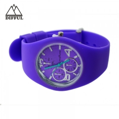 高品質の合金ケースシリコン素材様々な色の氷の腕時計