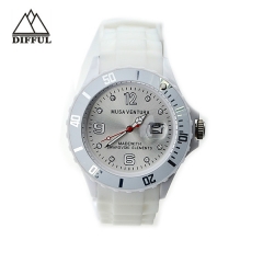 異なる色のストラップ内の高品質のホットセールシリコン素材Plataforma giratoria watch