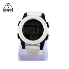 信号レース合金ケース付きデジタル時計腕時計スポーツ腕時計シリコン腕時計